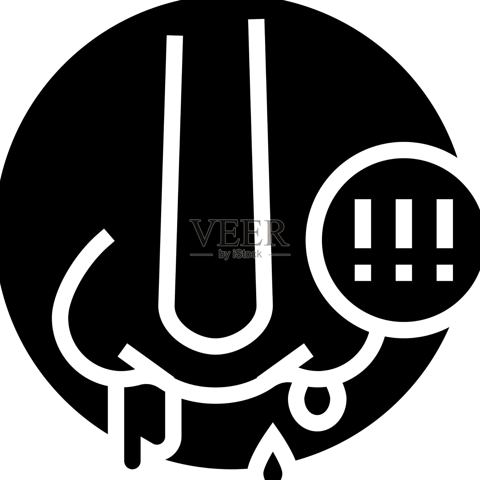 鼻子流血鼻子流血的字形图标图标素材