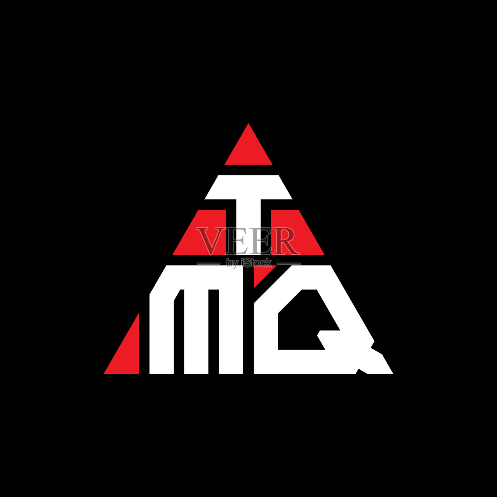TMQ三角形字母标志设计用三角形插画图片素材