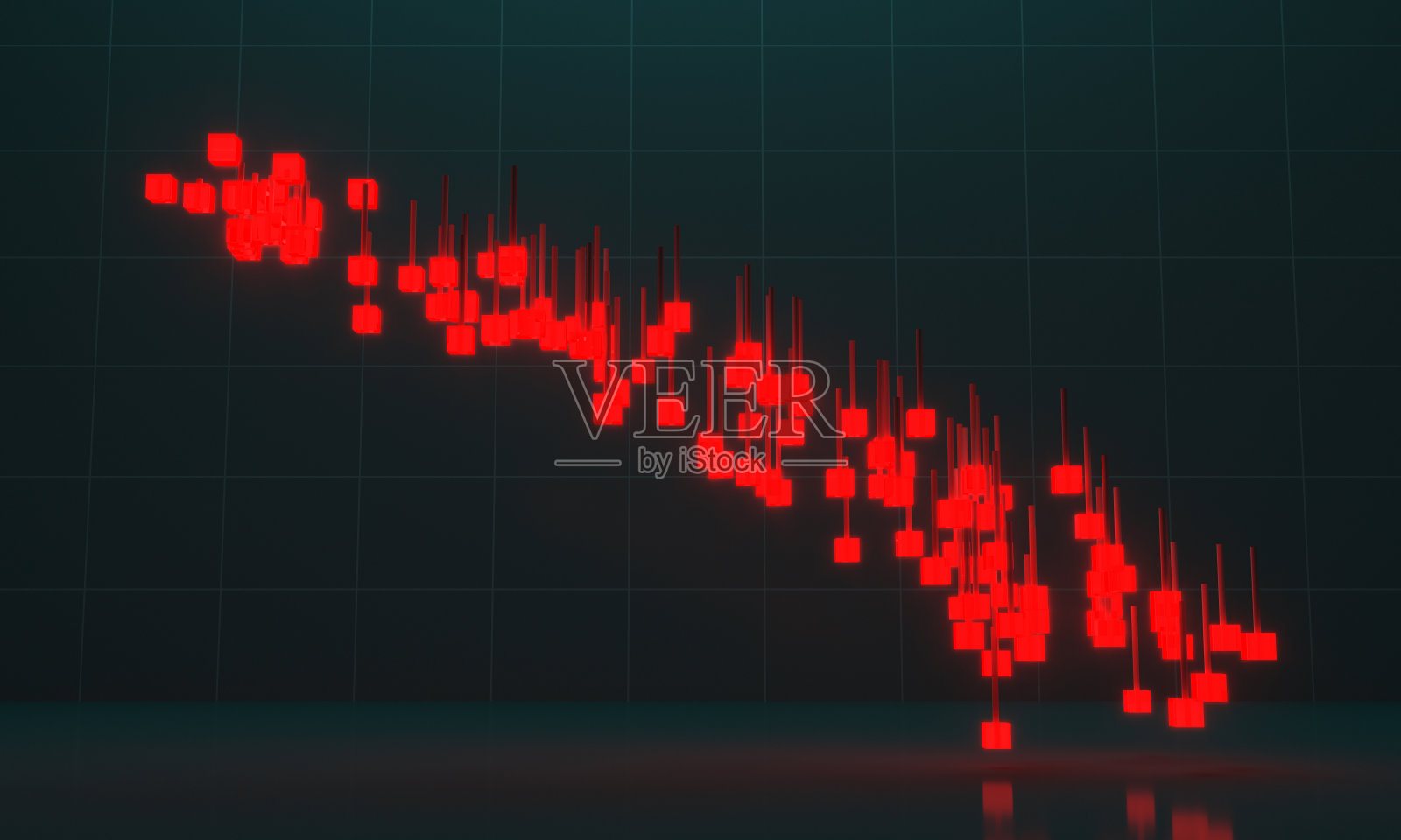 股票市场下跌照片摄影图片