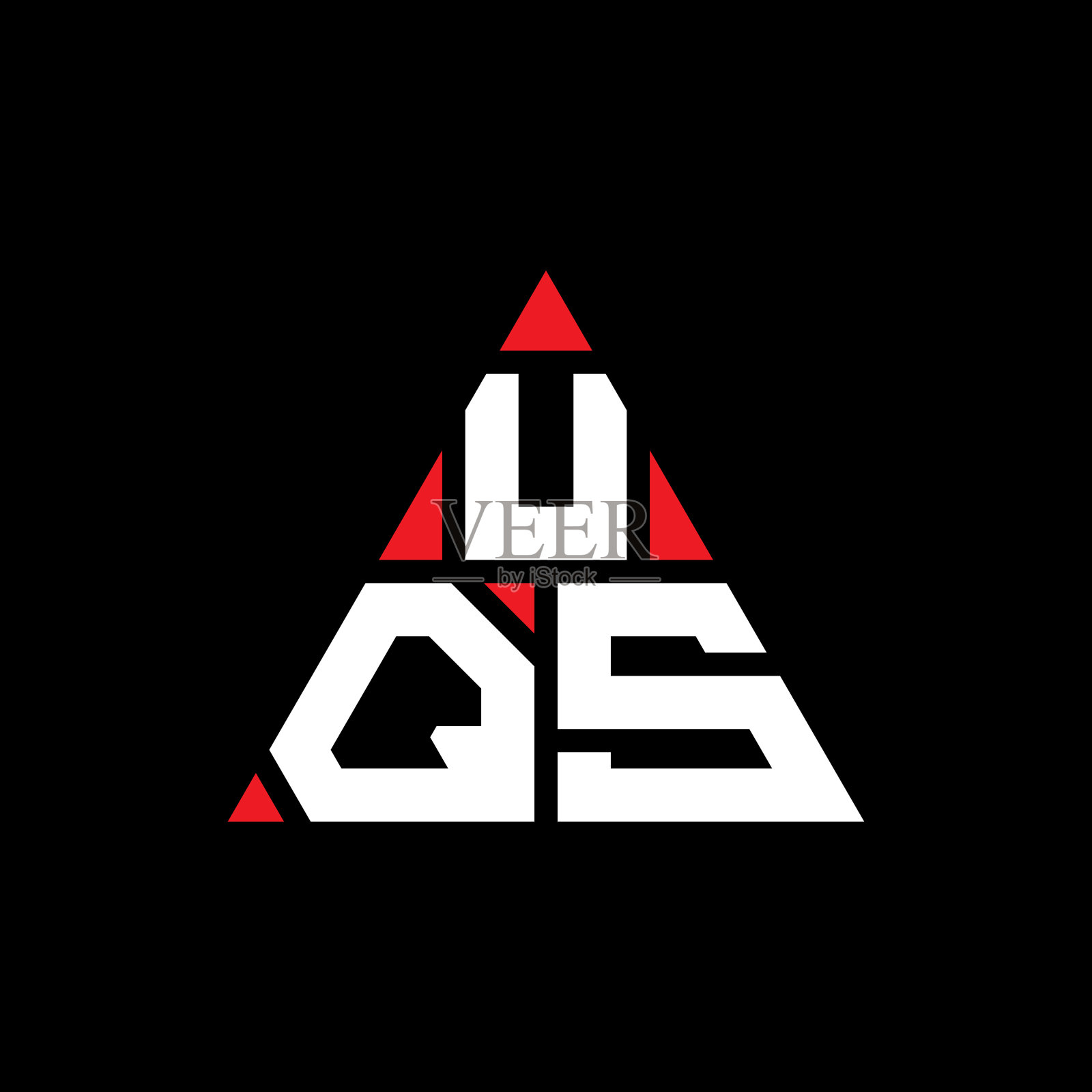 Uqs三角形字母标志设计用三角形插画图片素材