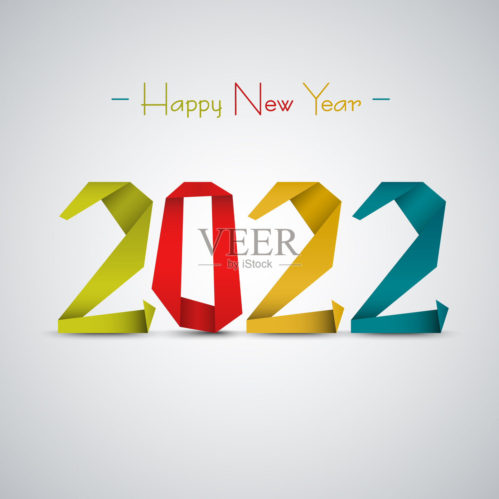 新年背景与抽象设计彩色插画图片素材