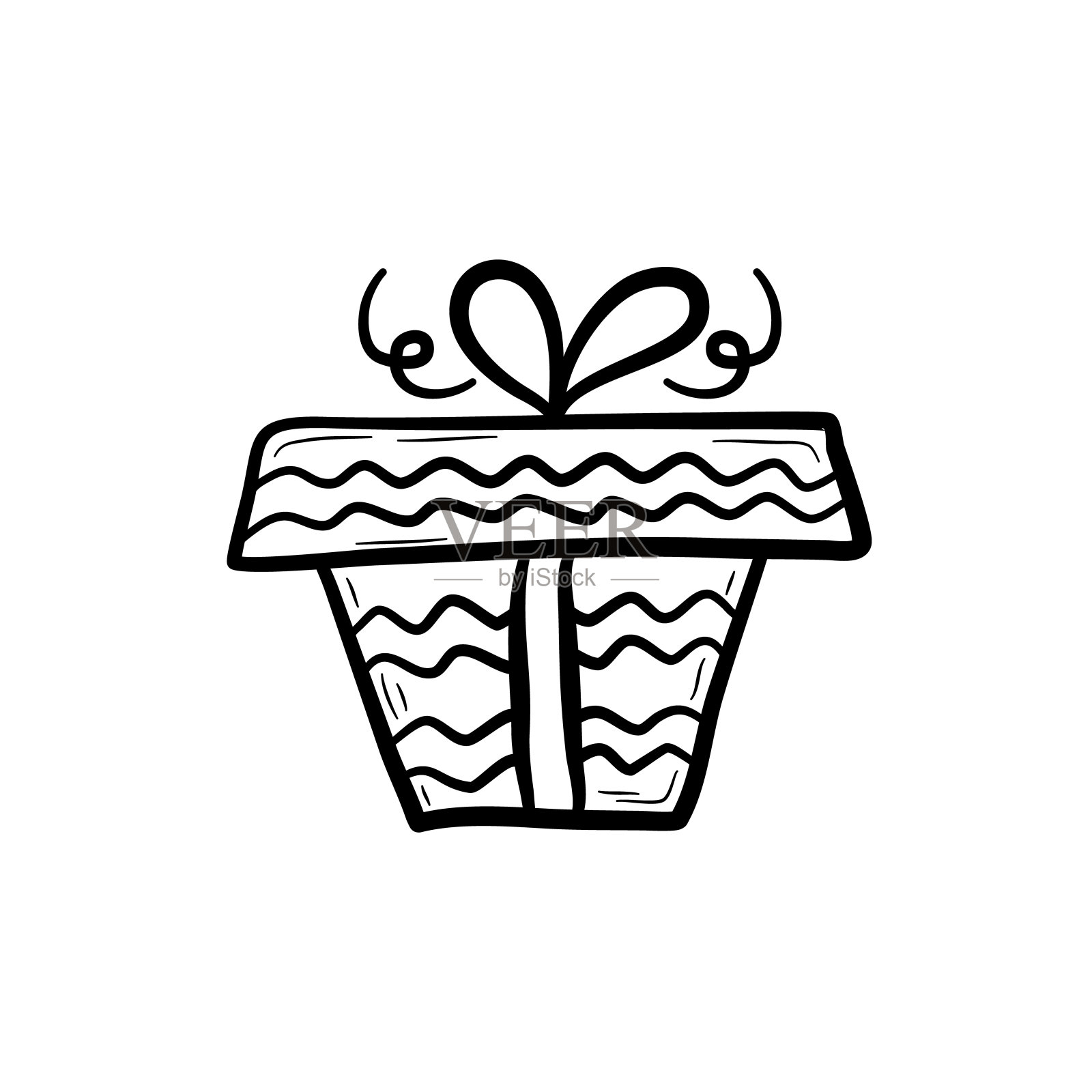 手绘礼盒插画图片素材