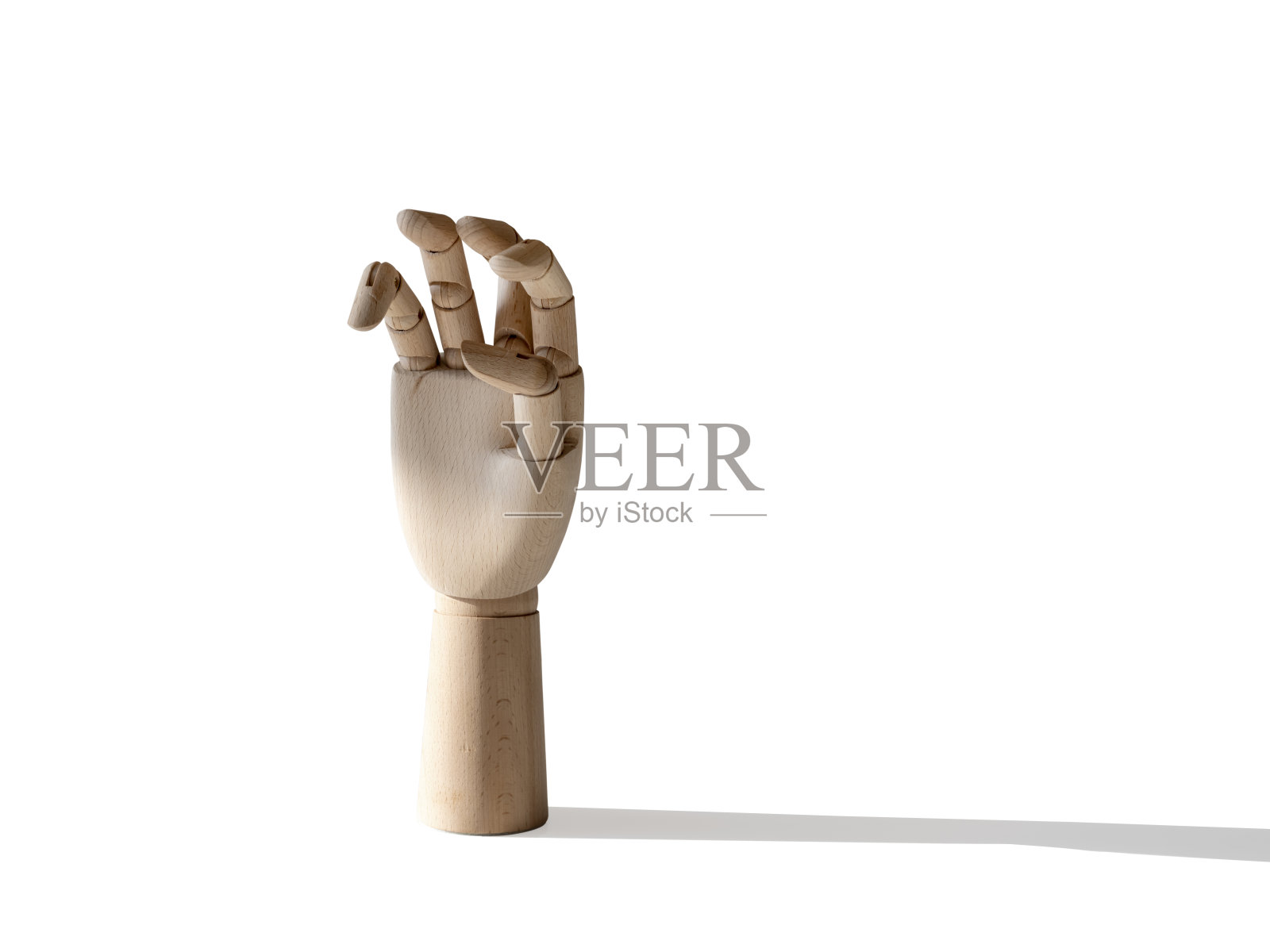 木手上孤立的白色照片摄影图片