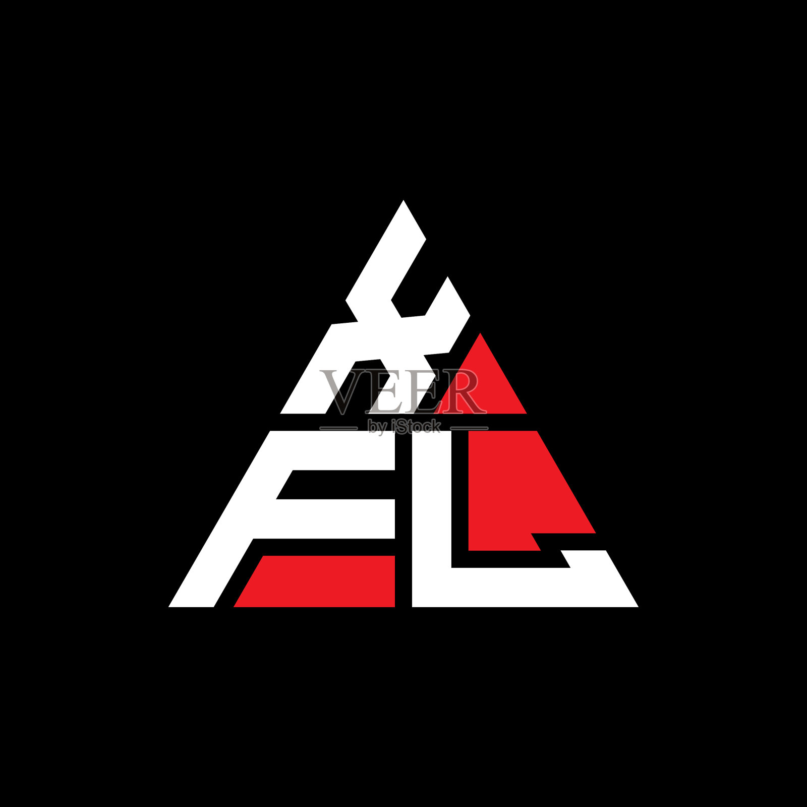 XFL三角形字母标志设计用三角形插画图片素材