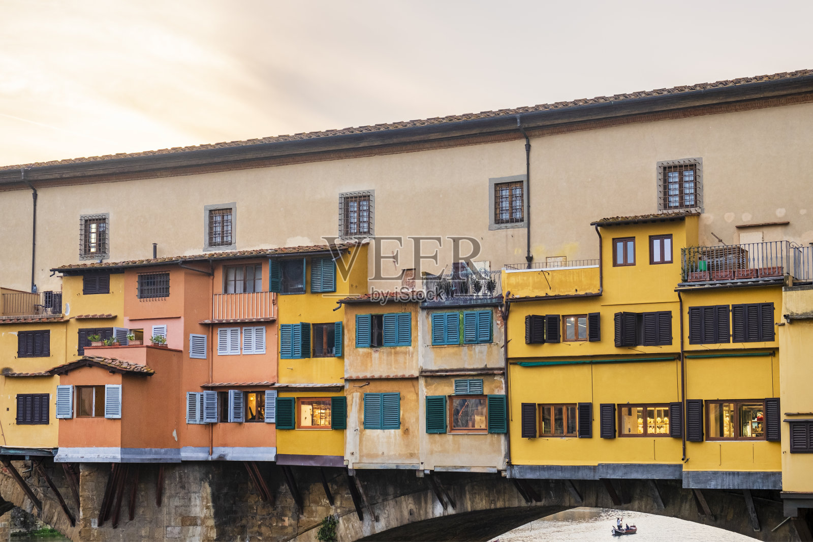 维琪奥桥，佛罗伦萨-托斯卡纳照片摄影图片