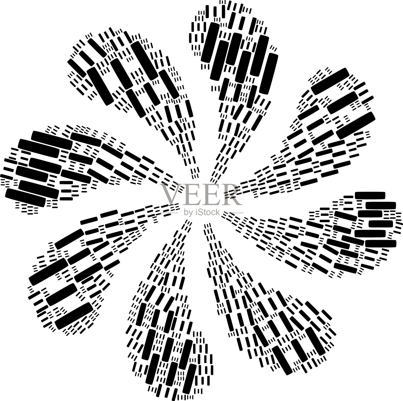 希希腊符号象征漩涡爆炸插画图片素材