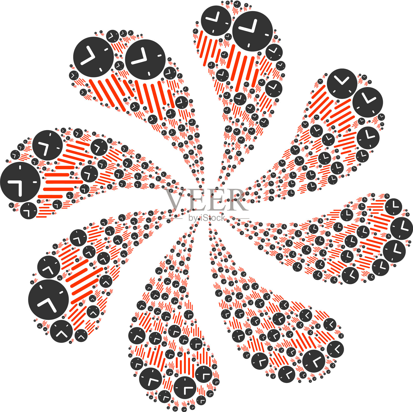 时间运动图标旋转涡轮插画图片素材