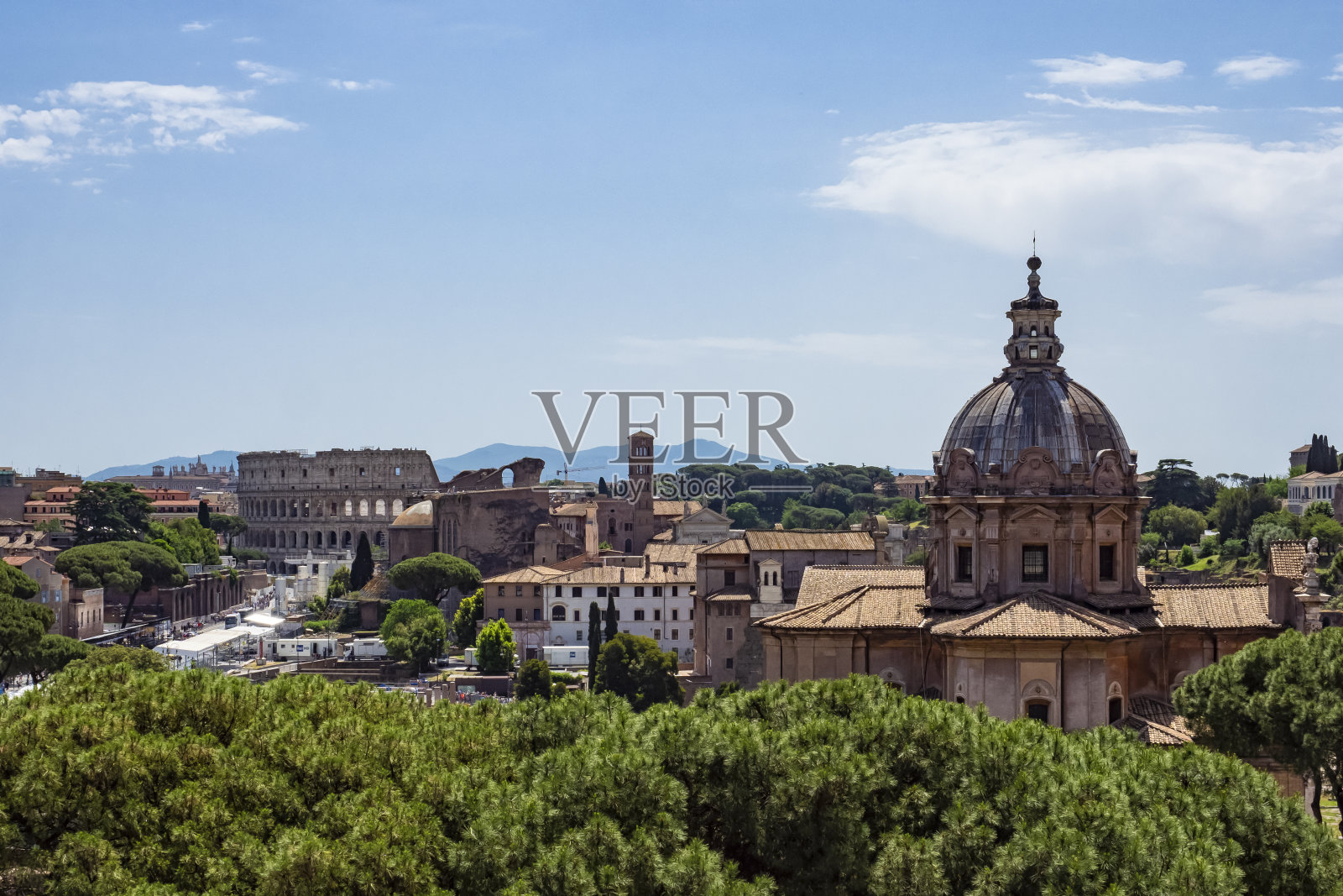 罗马斗兽场景观照片摄影图片