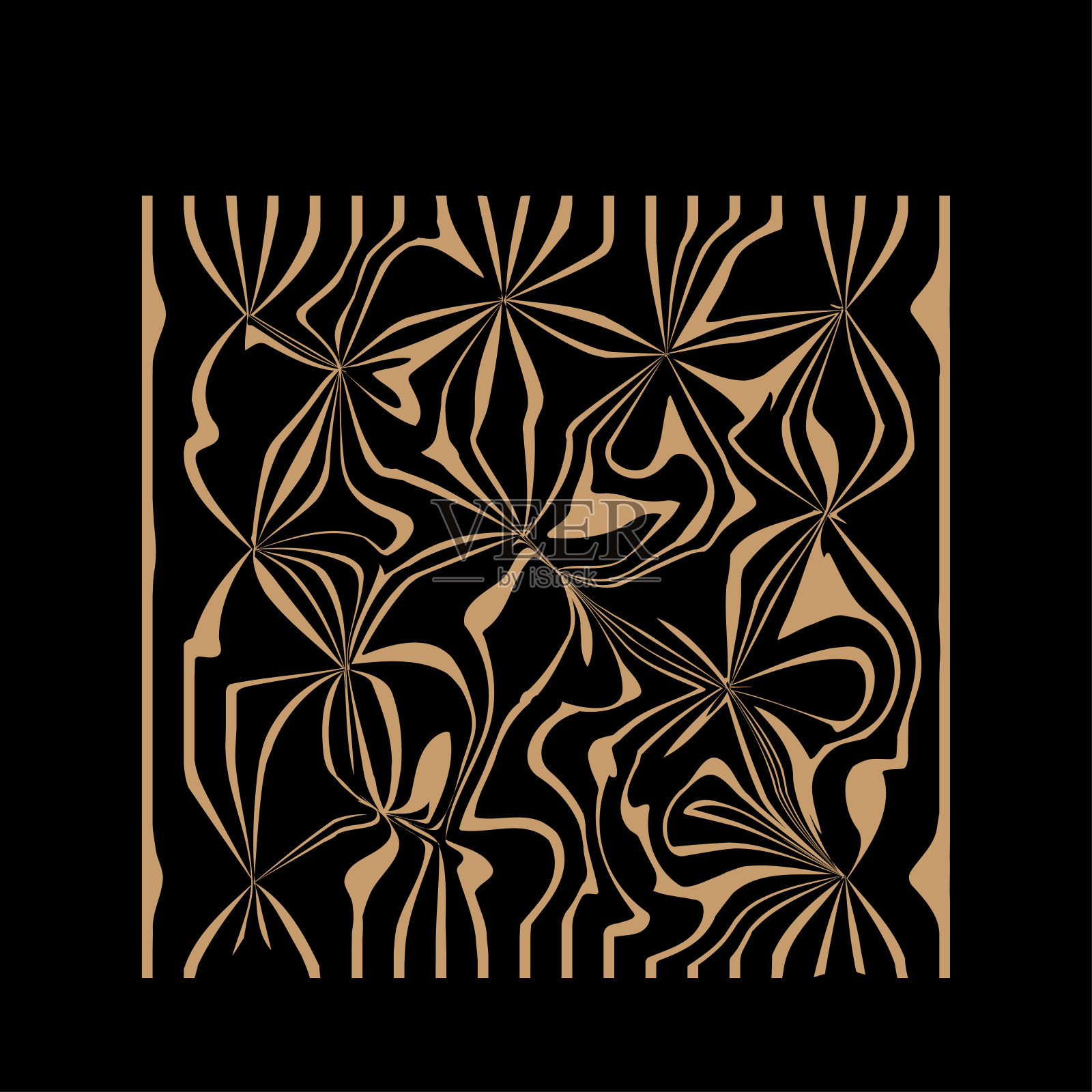 波西米亚极简主义黄金符号剪影。波西米亚海报婴儿托儿所护身符打印模板。波西米亚图形元素图标图案背景。插画图片素材