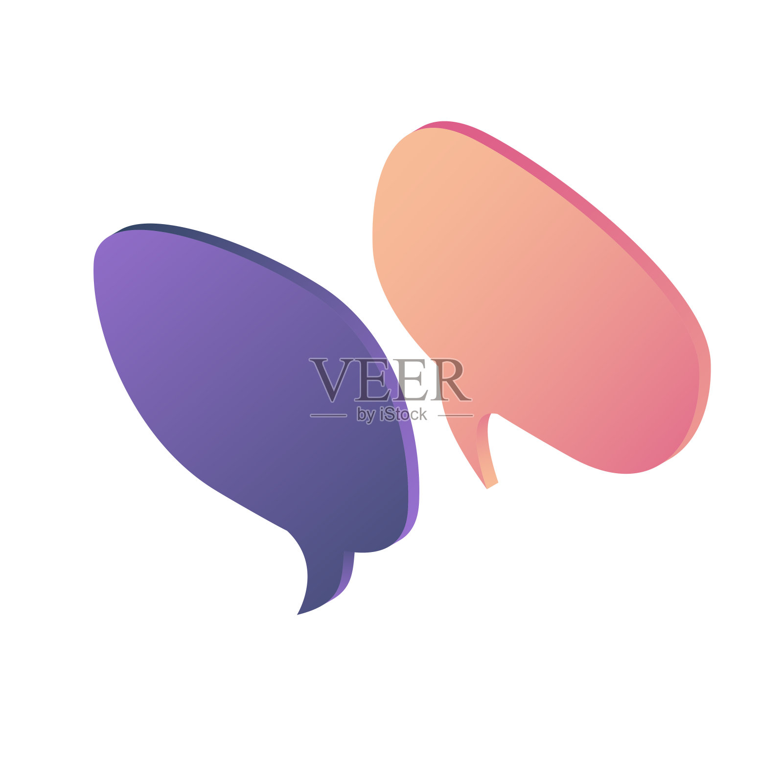 演讲的泡沫插画图片素材