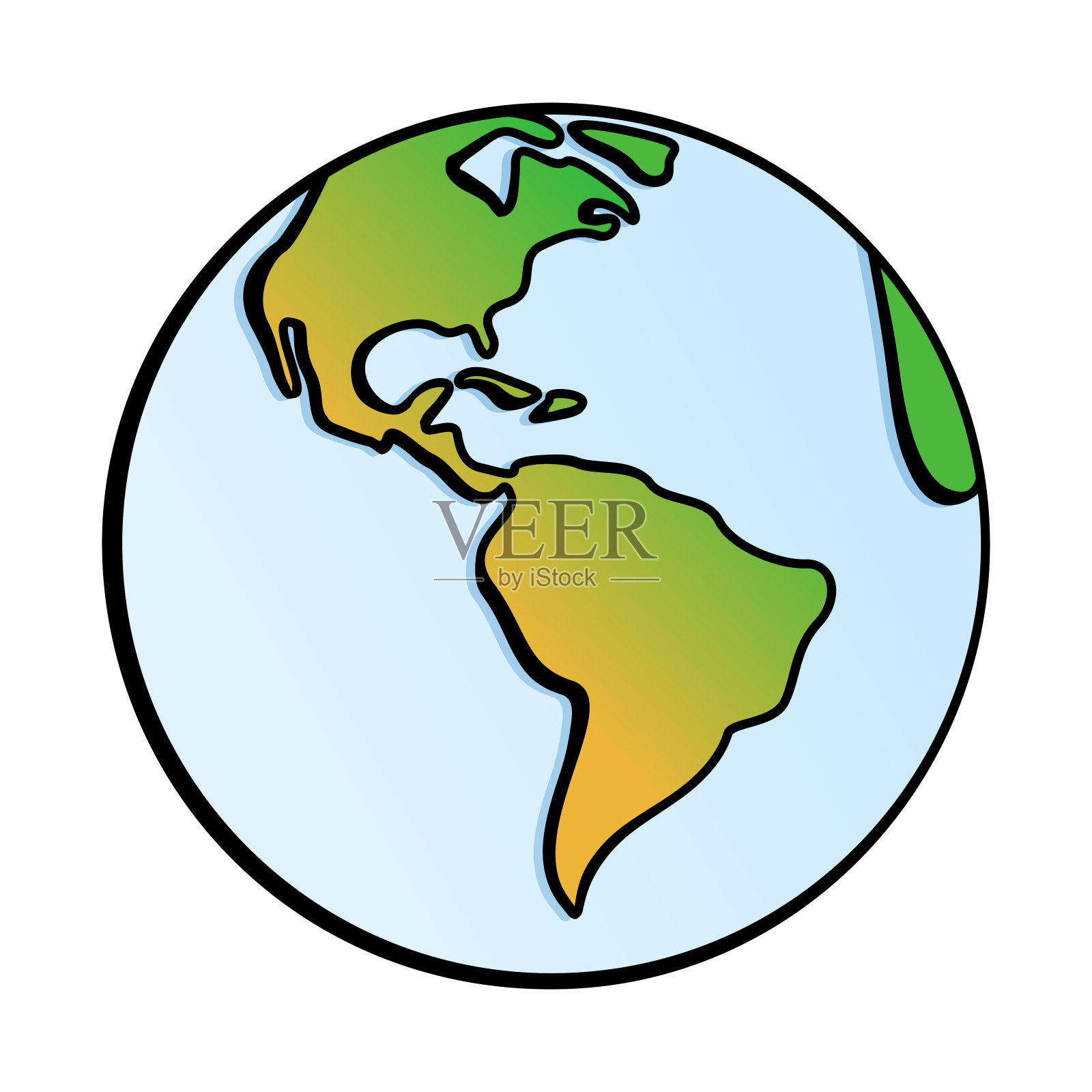 地球地球地球美国插画图片素材