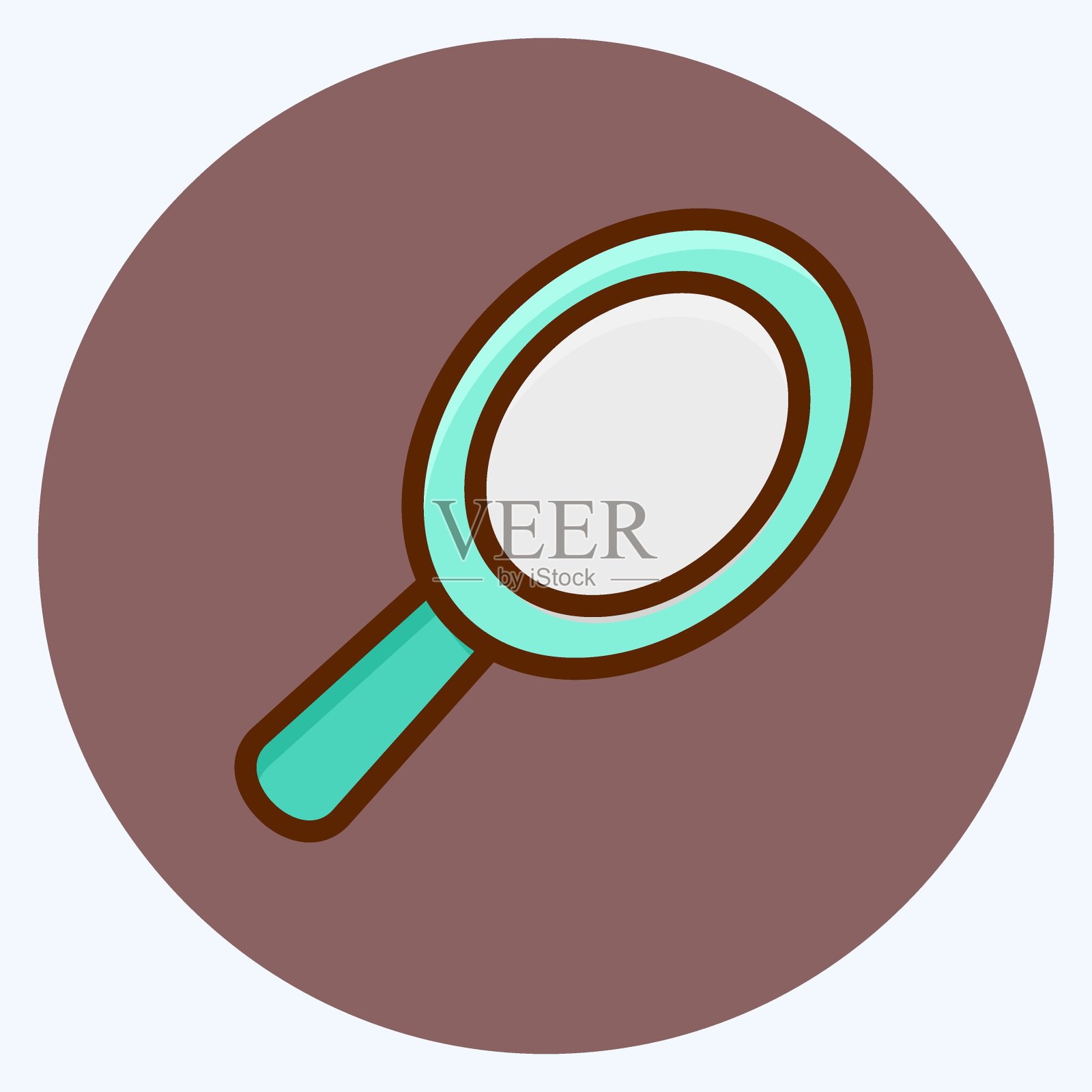 图标手镜。适用于医药标志。平的风格。简单的设计可编辑。设计模板向量。简单的说明插画图片素材