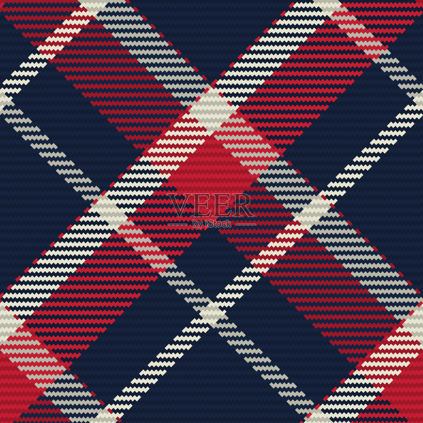 无缝图案的苏格兰格子插画图片素材