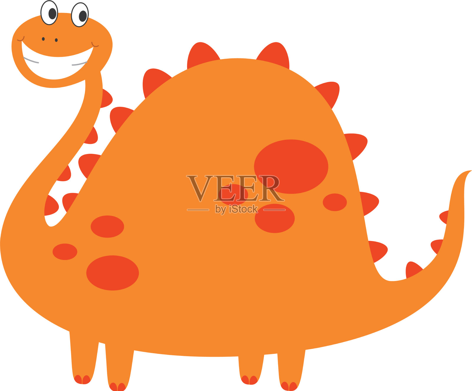 可爱的恐龙插画图片素材