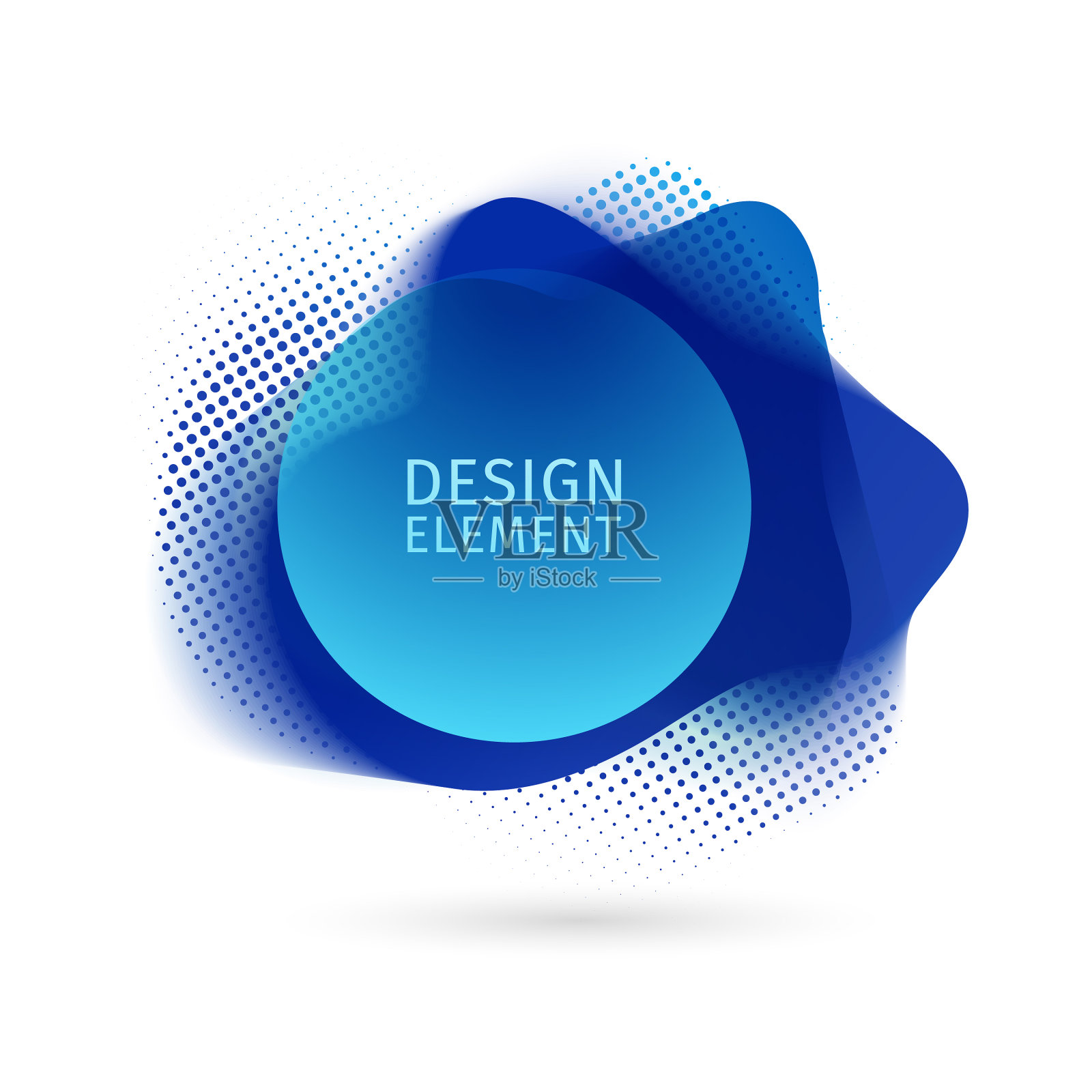 一套抽象的现代图形元素的动态插画图片素材