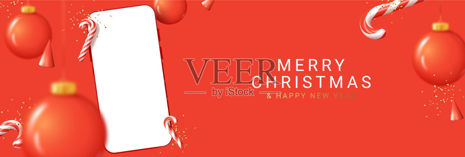 圣诞快乐，新年如意插画图片素材