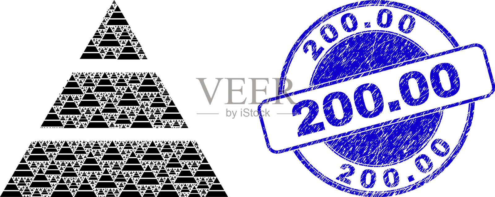 纹理20000封，金字塔分形插画图片素材