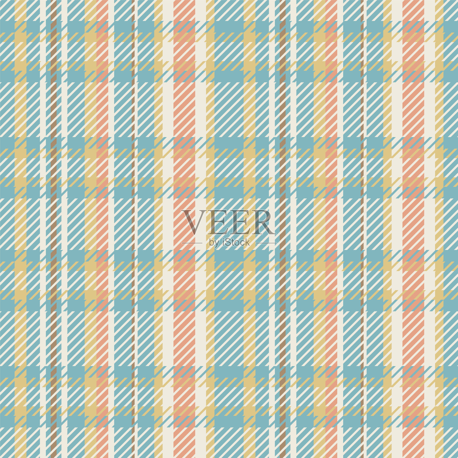 中性无缝格纹插画图片素材