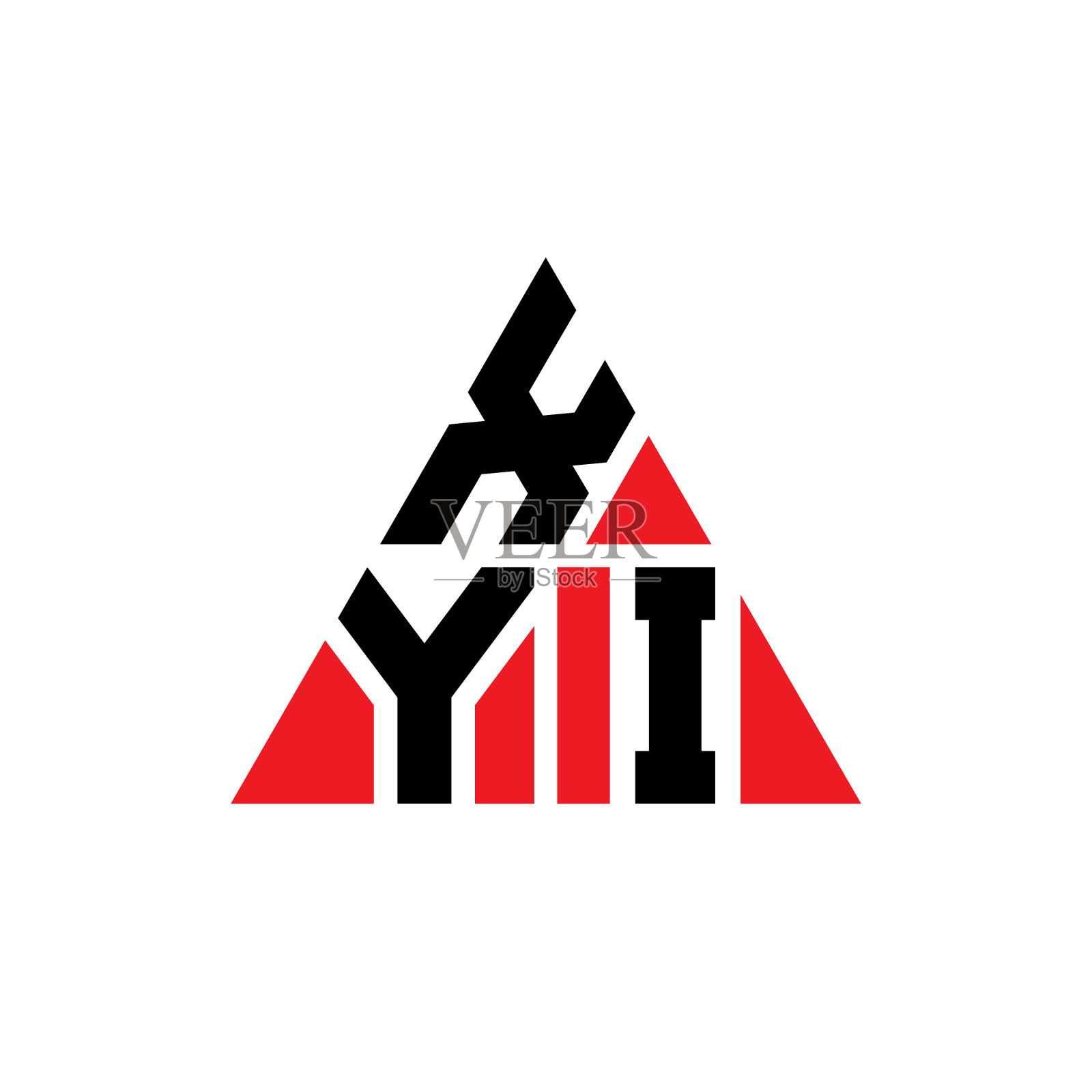 西夷三角形字母标志设计用三角形插画图片素材