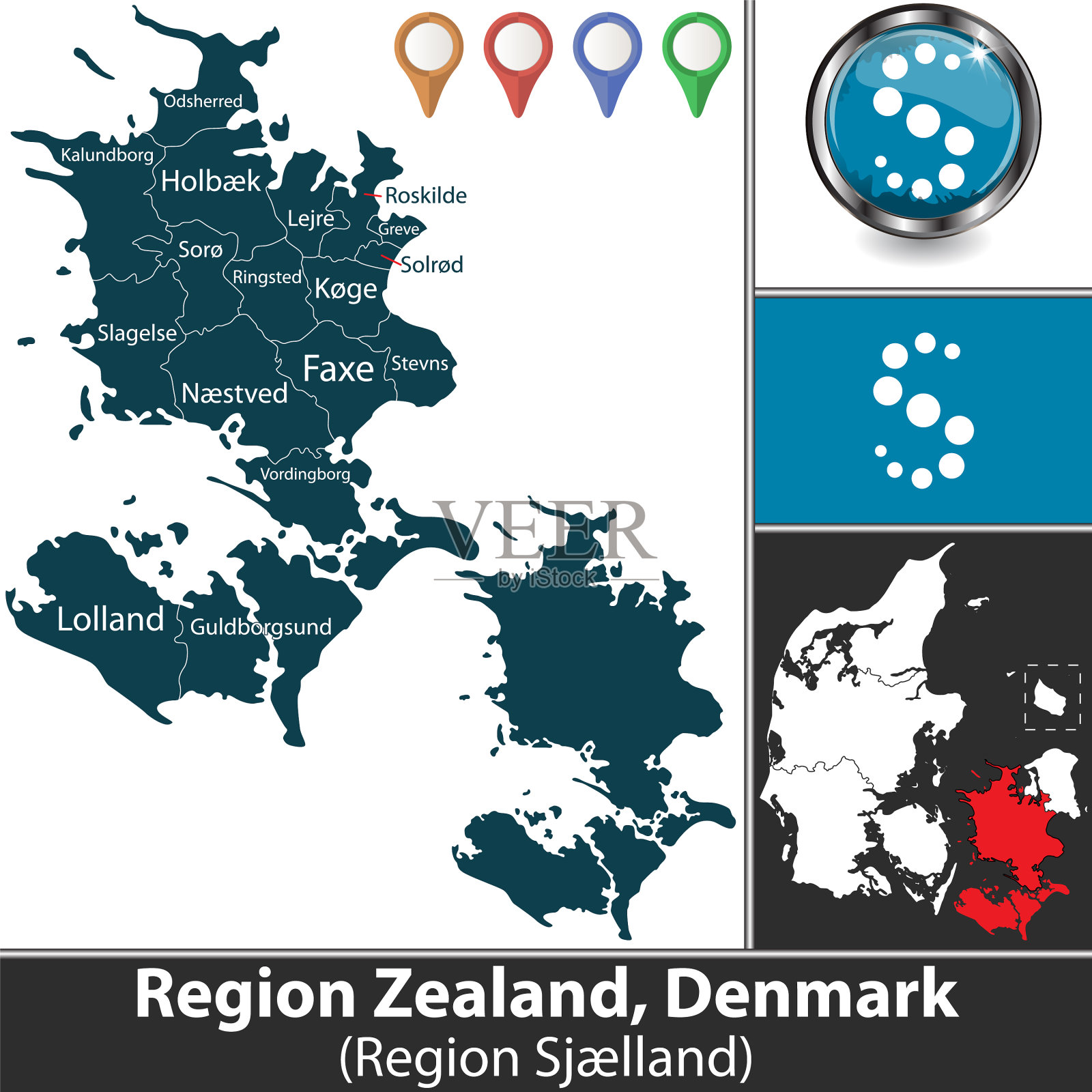 新西兰地区丹麦插画图片素材