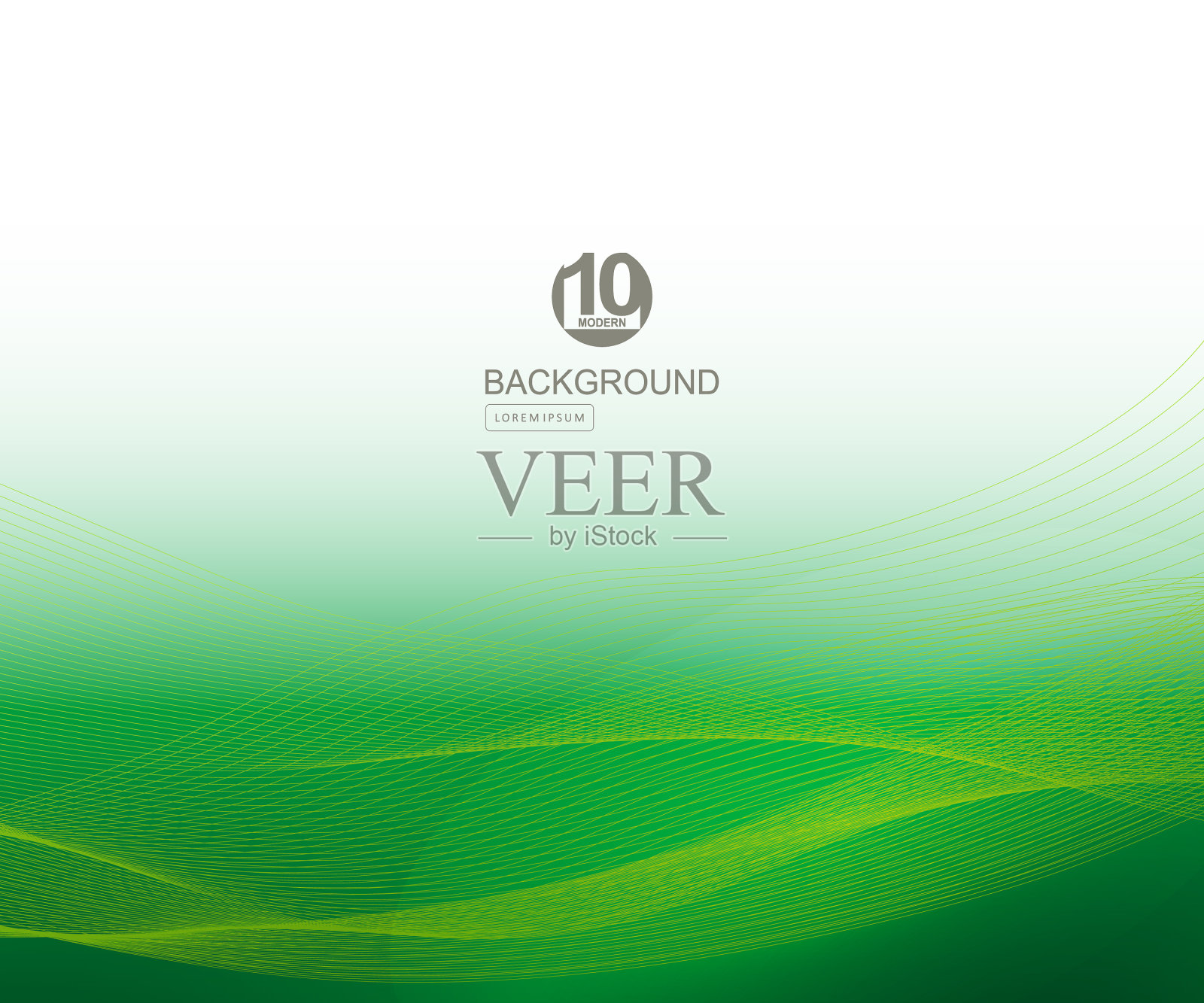 抽象的绿色华丽的背景与梯度插画图片素材