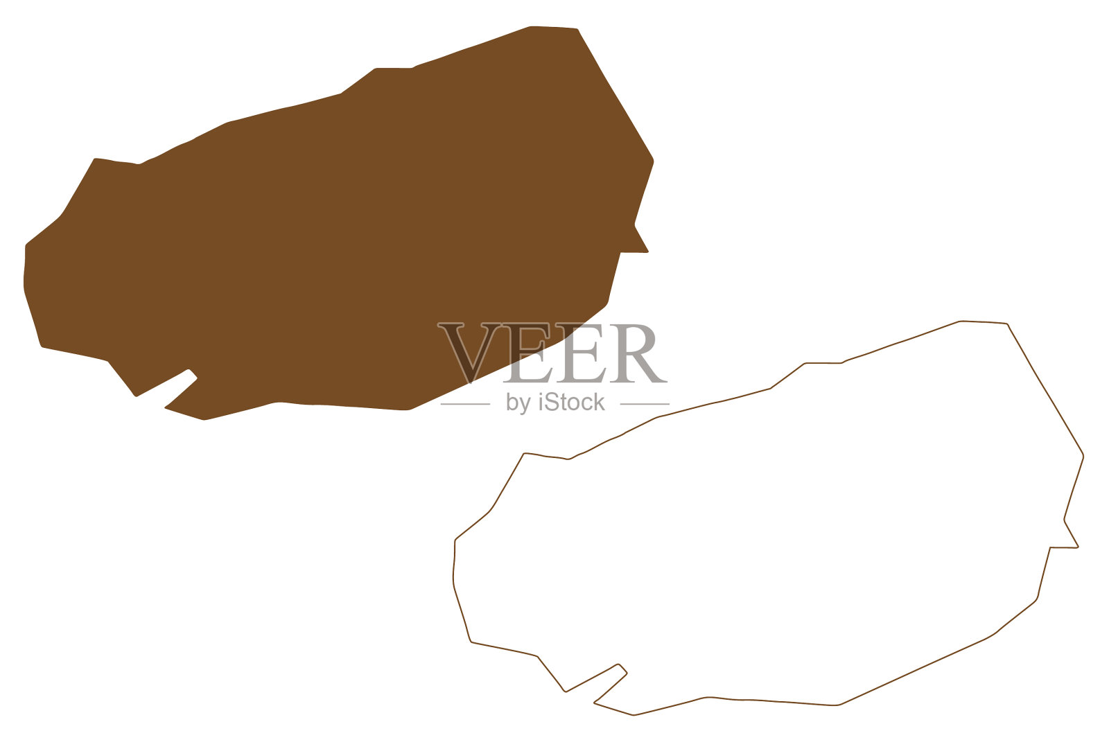 瓦尼尔岛北部是加拿大努纳武特领土设计元素图片