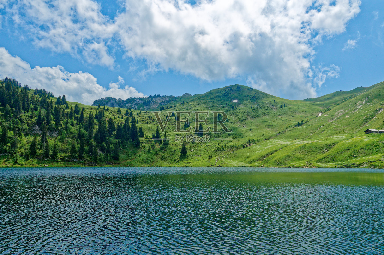 在奥伯斯托肯湖的岸边照片摄影图片