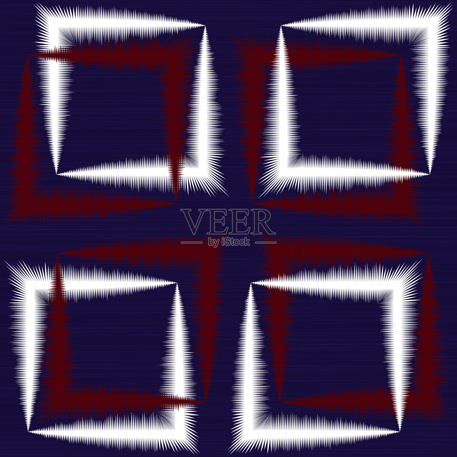 21120101几何民族东方伊卡特无缝插画图片素材