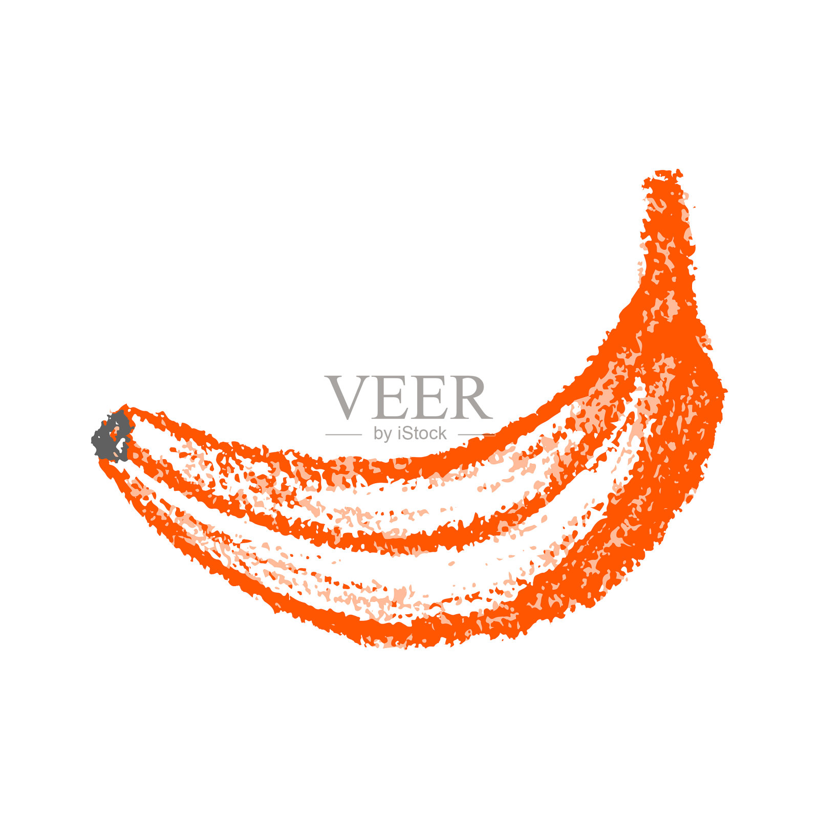 图标在手绘风格的蜡笔画设计元素图片