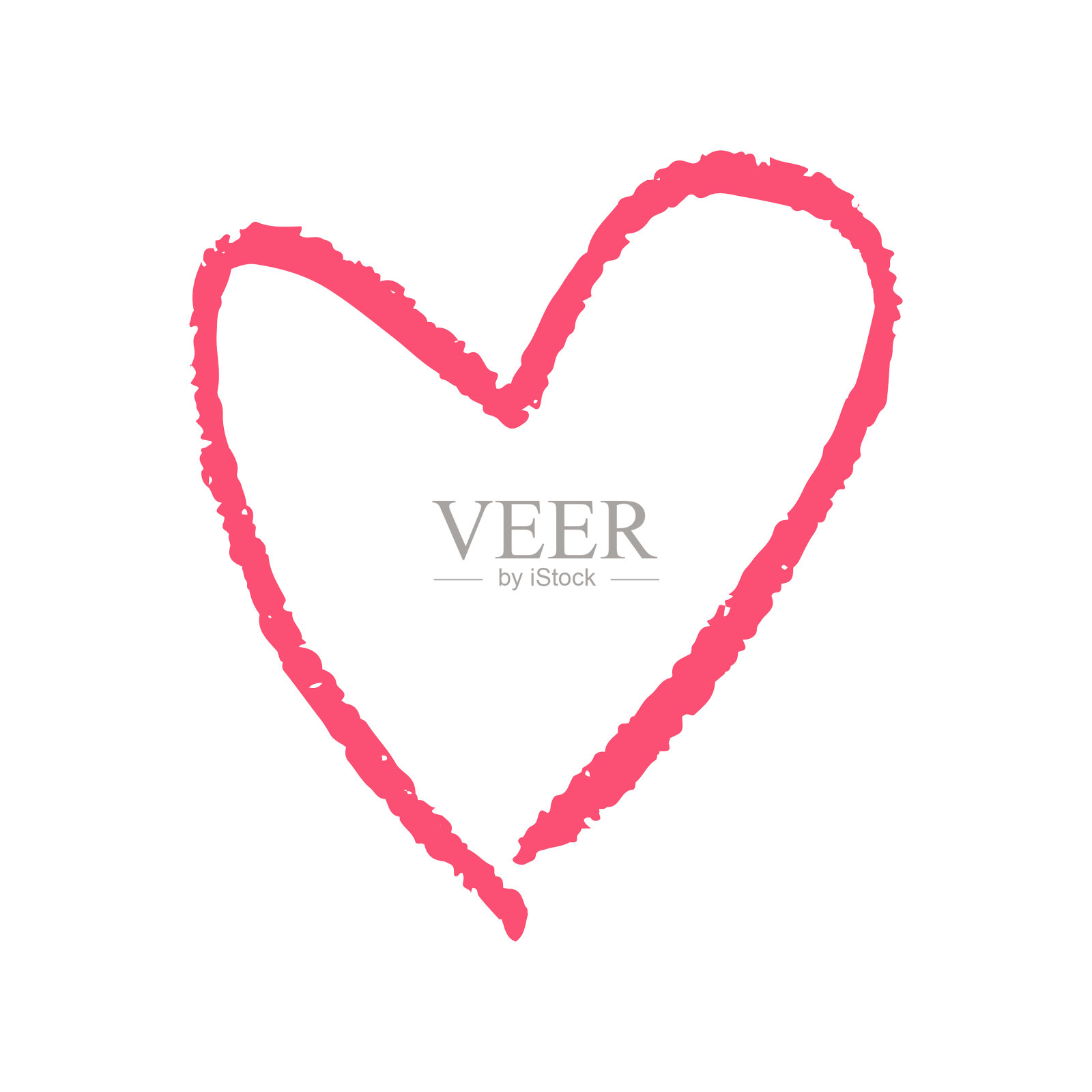 图标在手绘风格的蜡笔画设计元素图片