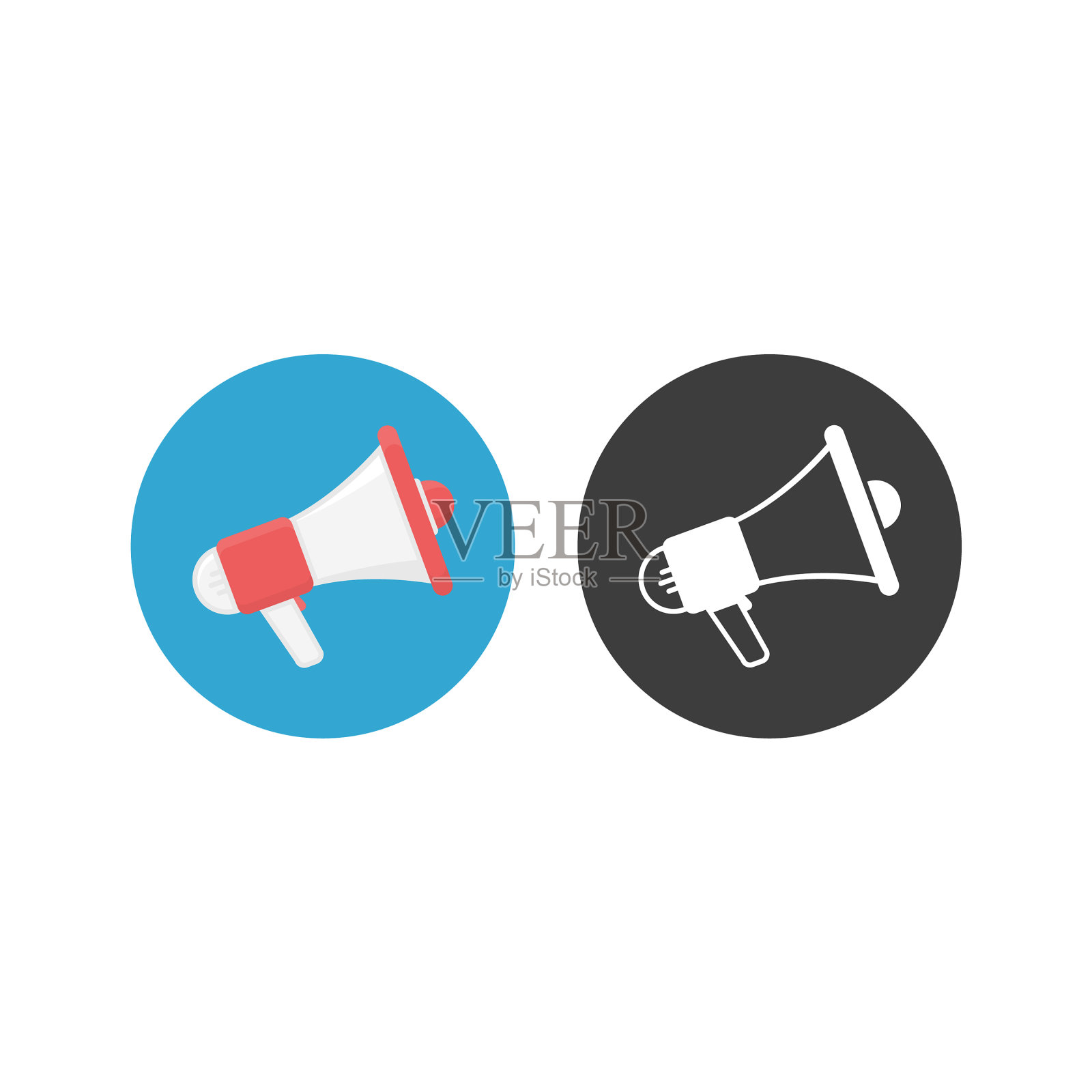 扩音器标志图标图标素材