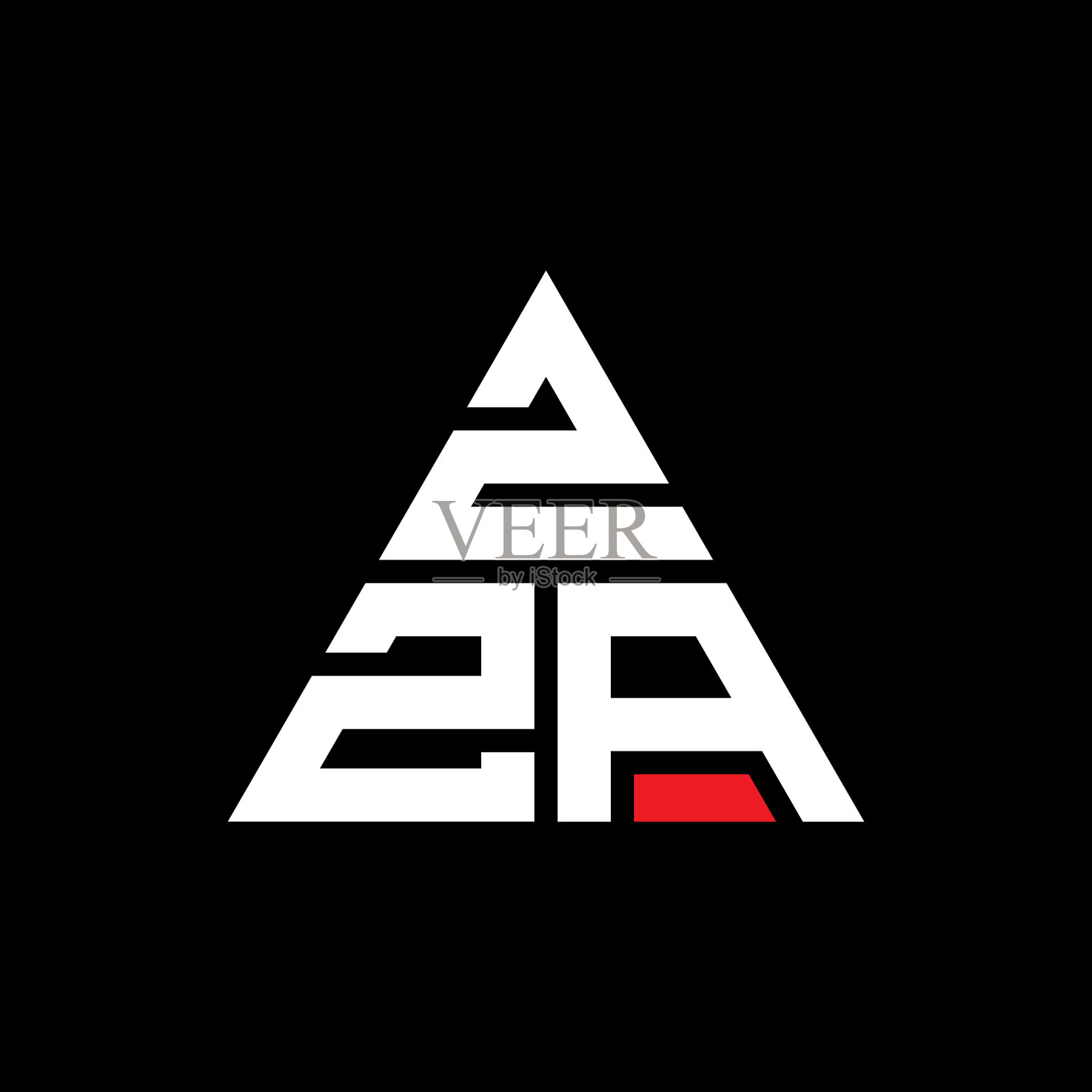 扎三角形字母logo设计用三角形插画图片素材