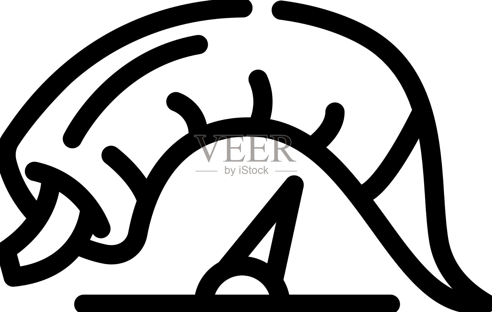 比例与自然香料辣椒线图标设计元素图片