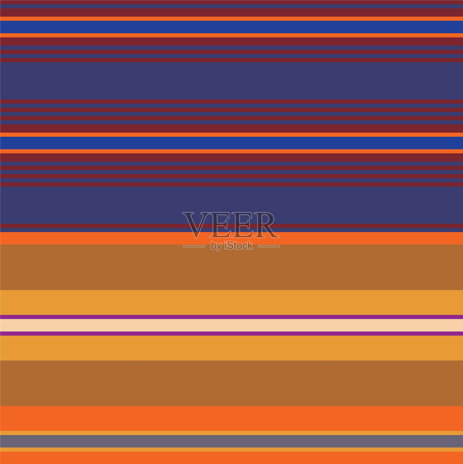 双彩虹条纹无缝图案设计插画图片素材