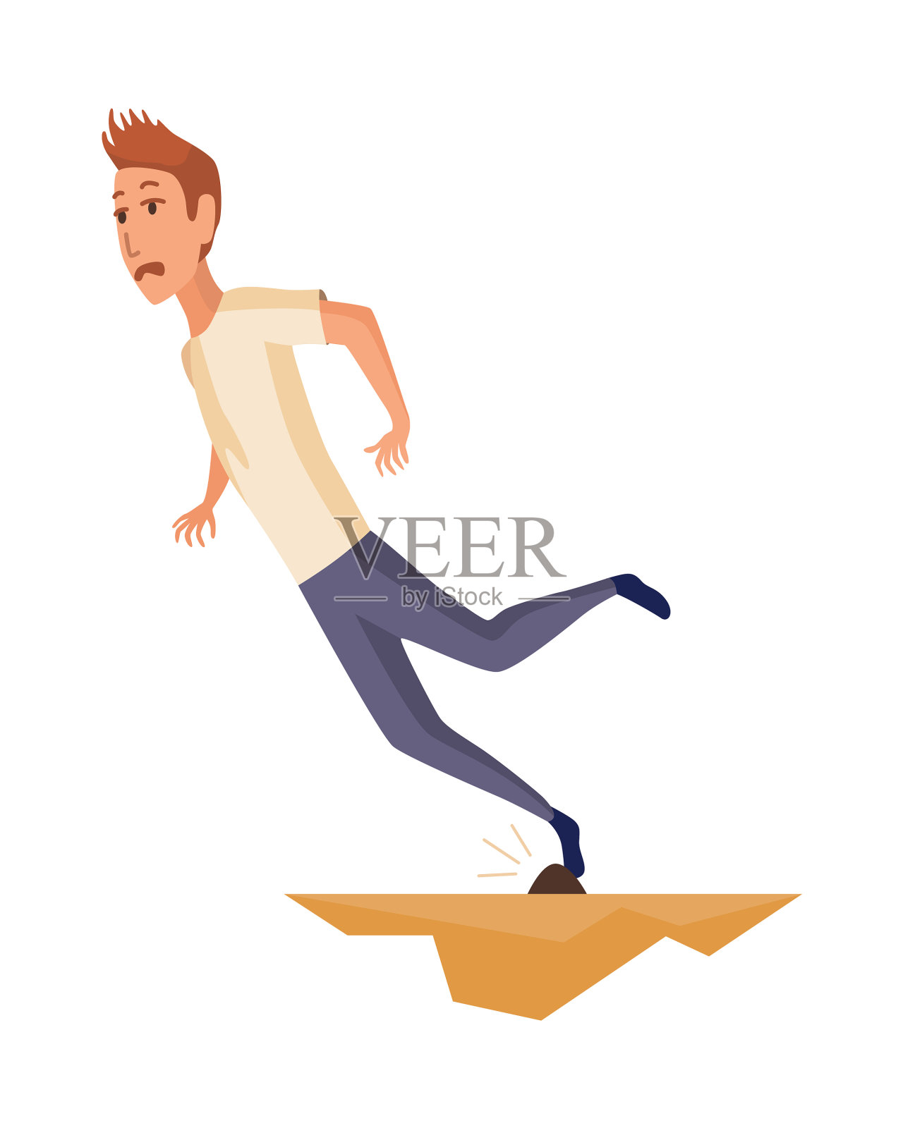 跌倒的人跌倒的人是因为设计元素图片