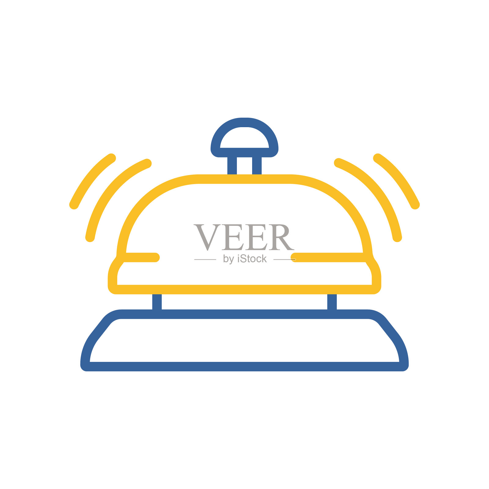 酒店服务柜台铃图标图形符号图标素材