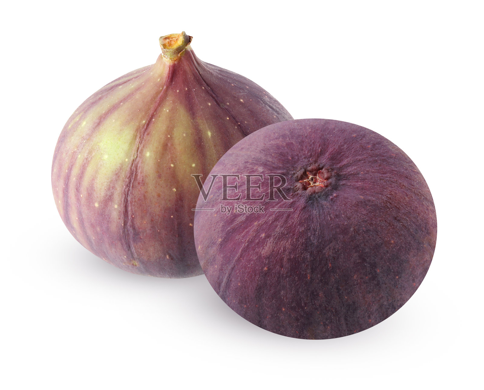 在白色背景上孤立的无花果照片摄影图片