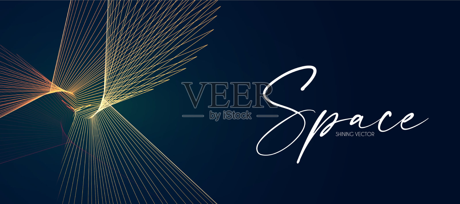 全息图运动条纹光效果与流体插画图片素材