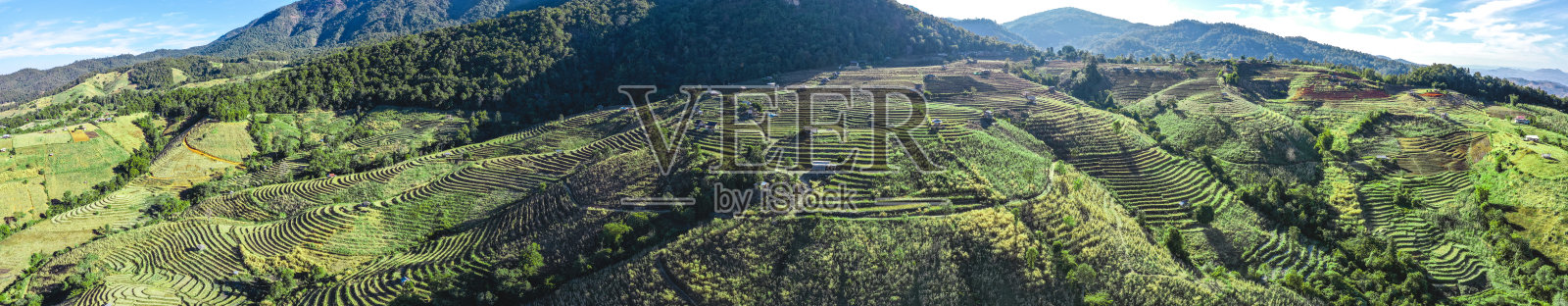 泰国清迈茵他侬国家公园班帕邦皮昂梯田风光照片摄影图片