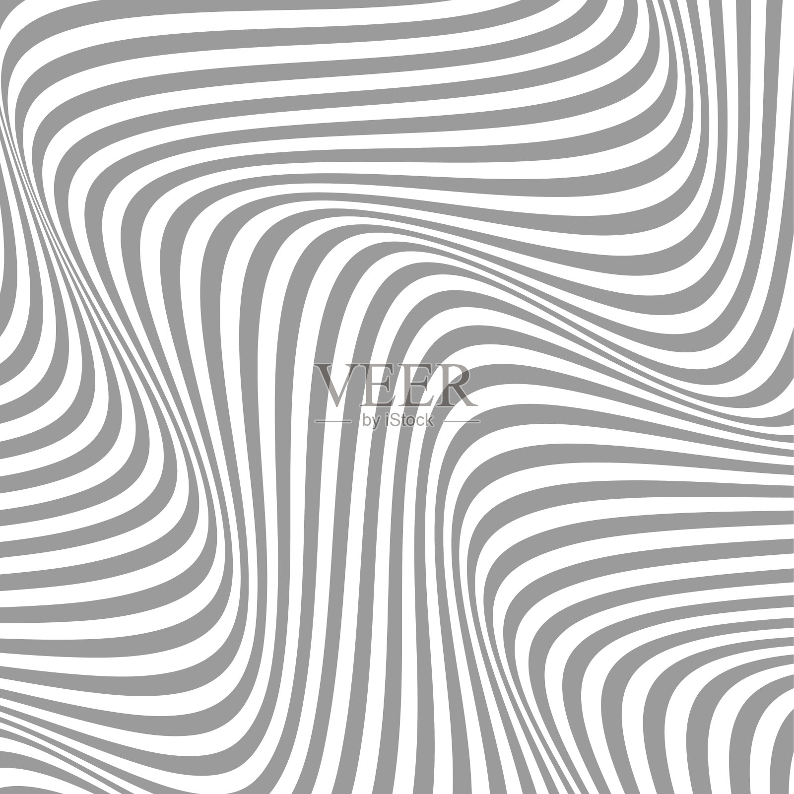 抽象欧普艺术纹理与波浪条纹插画图片素材