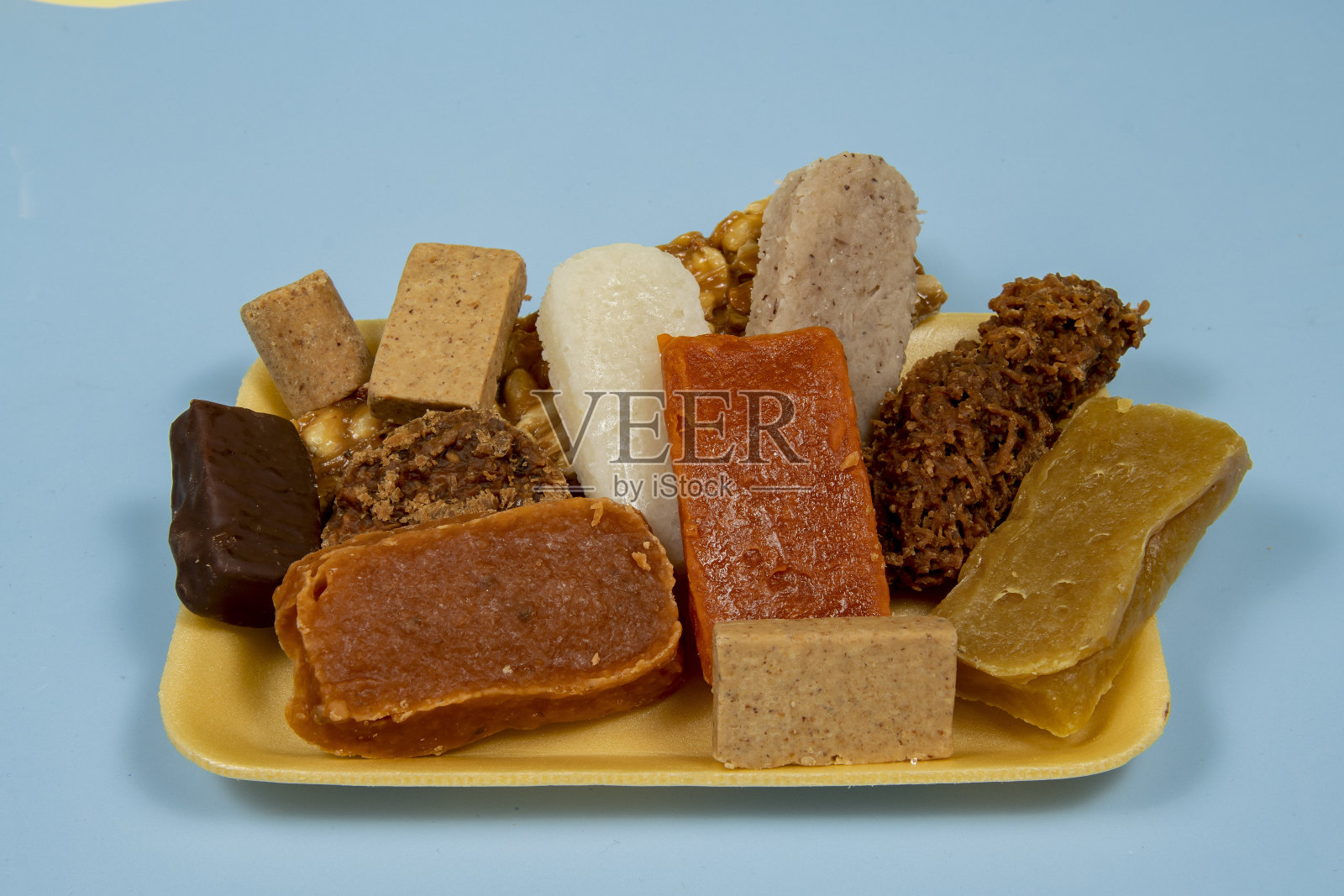 椰子糖，南瓜糖，辣椒酱，花生酱照片摄影图片