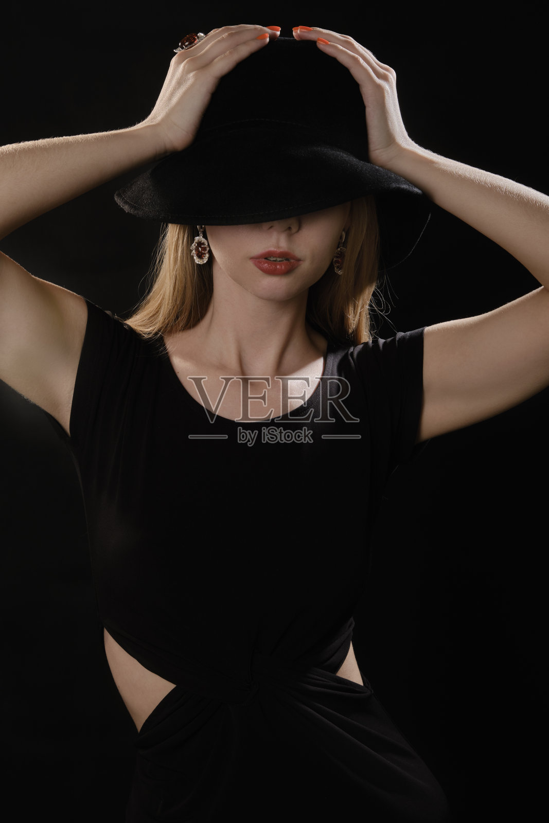 女人的帽子照片摄影图片