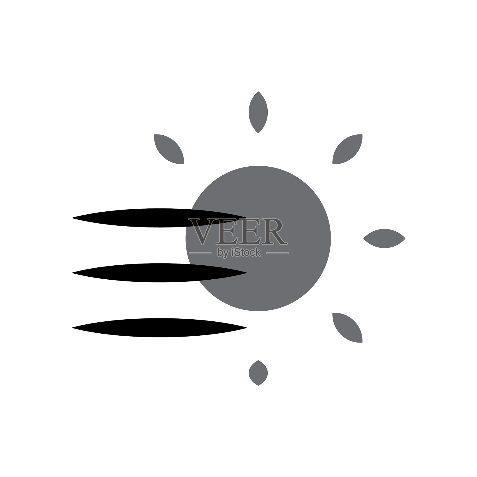 雾的一天插画图片素材