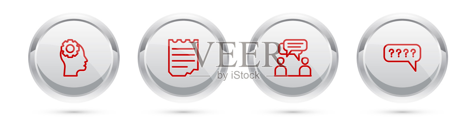 笔记本二套内带齿轮的线头插画图片素材