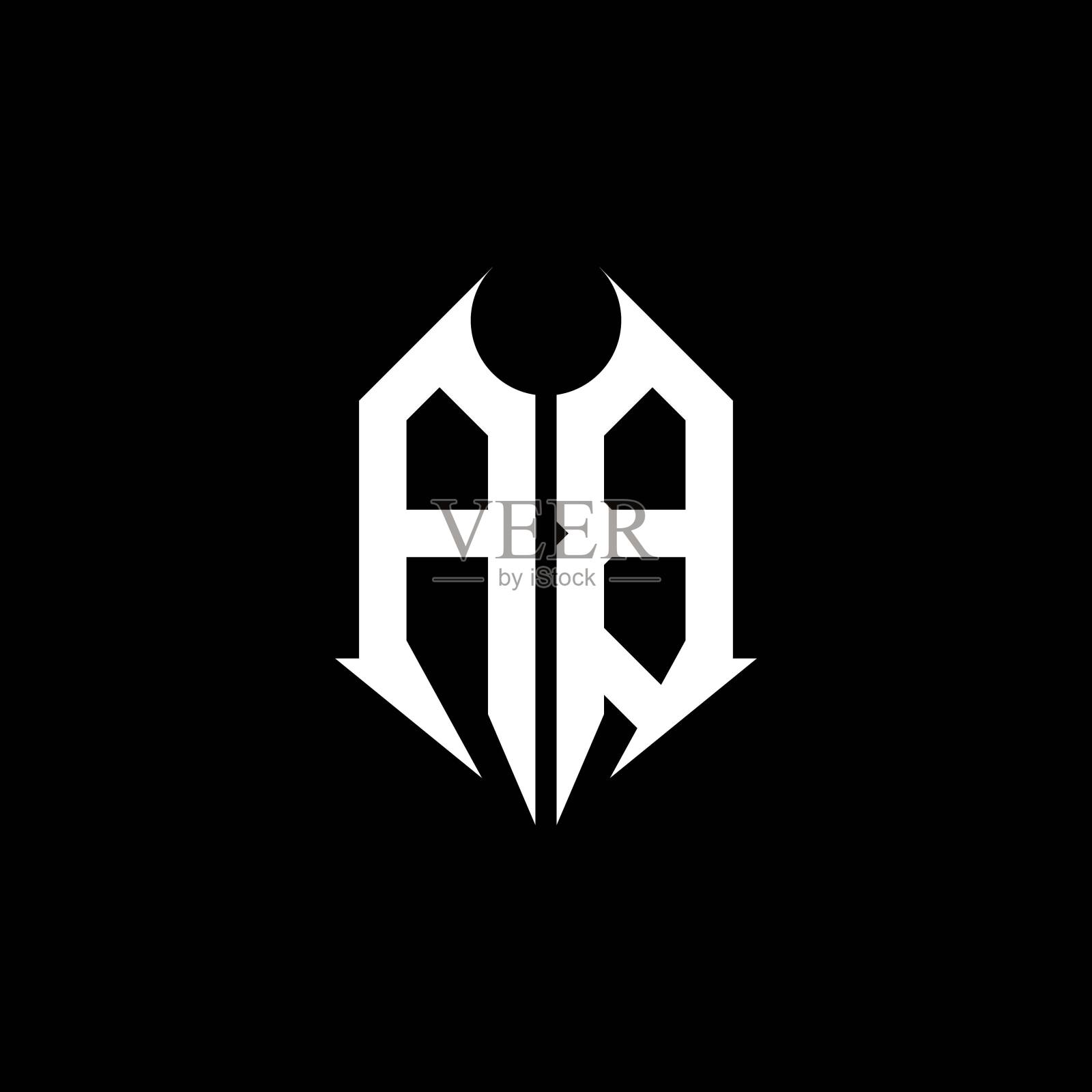 AB Logo字母组合设计模板插画图片素材