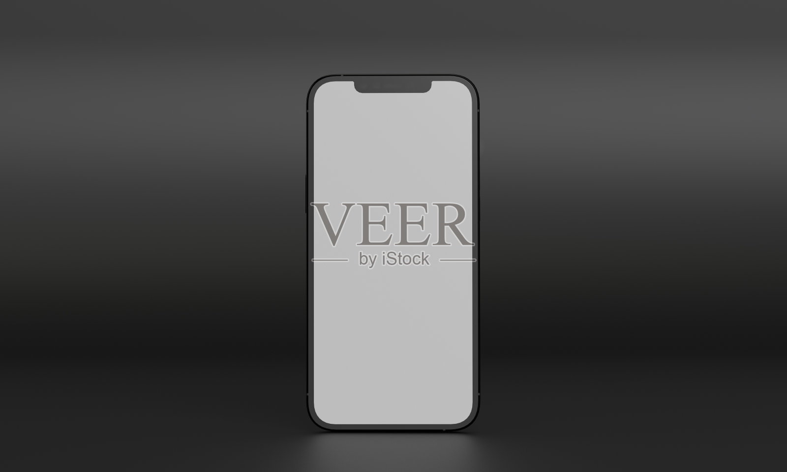 说明在具有空白的三维空间中模拟电话的等距矩形的三维渲染。从不同的角度和观点，以帮助摇滚的应用程序。照片摄影图片