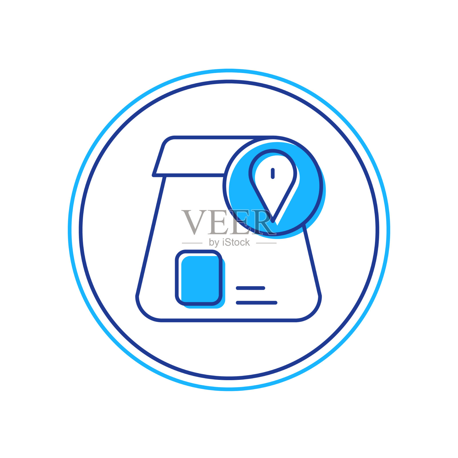 填写在线订购和快餐大纲插画图片素材