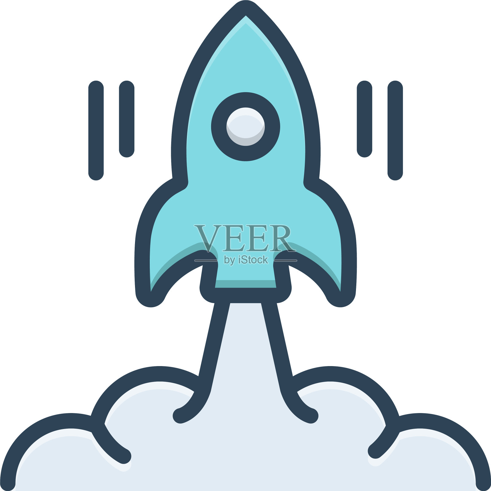 发射插画图片素材