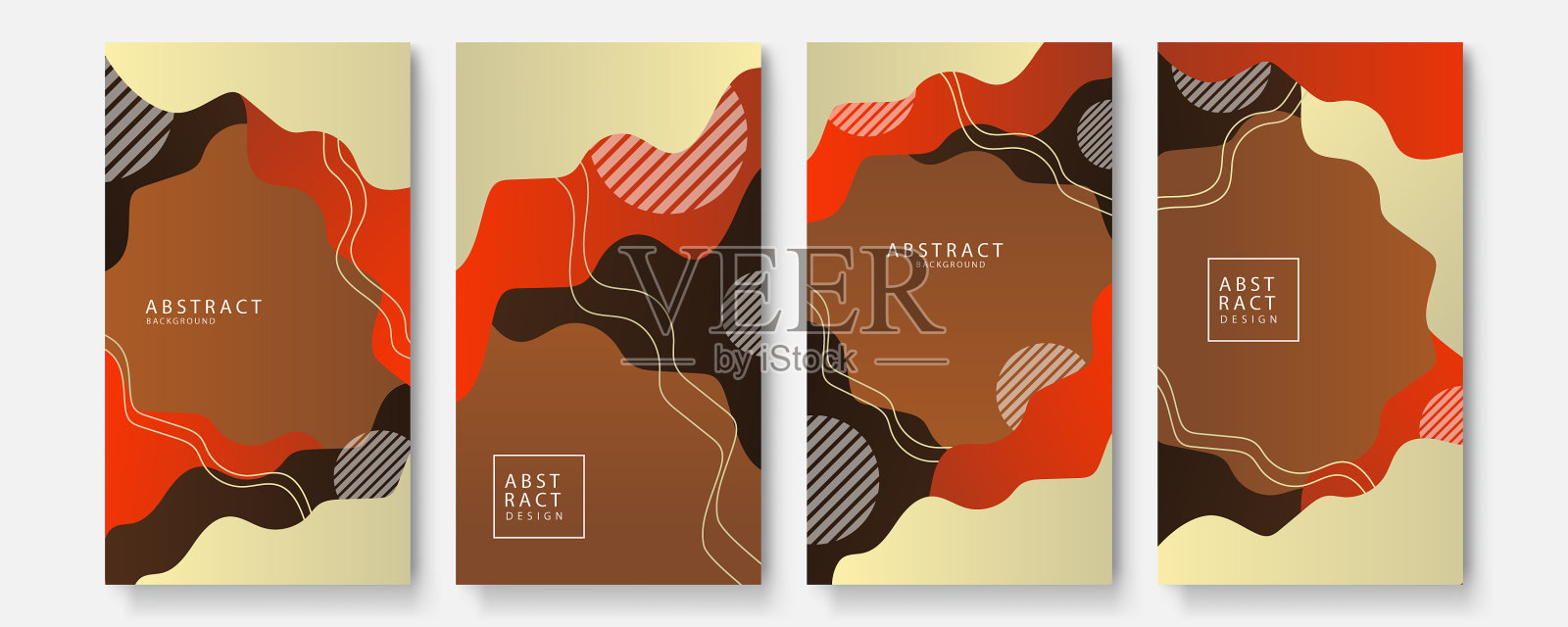 抽象的色彩背景设置为创意设计插画图片素材