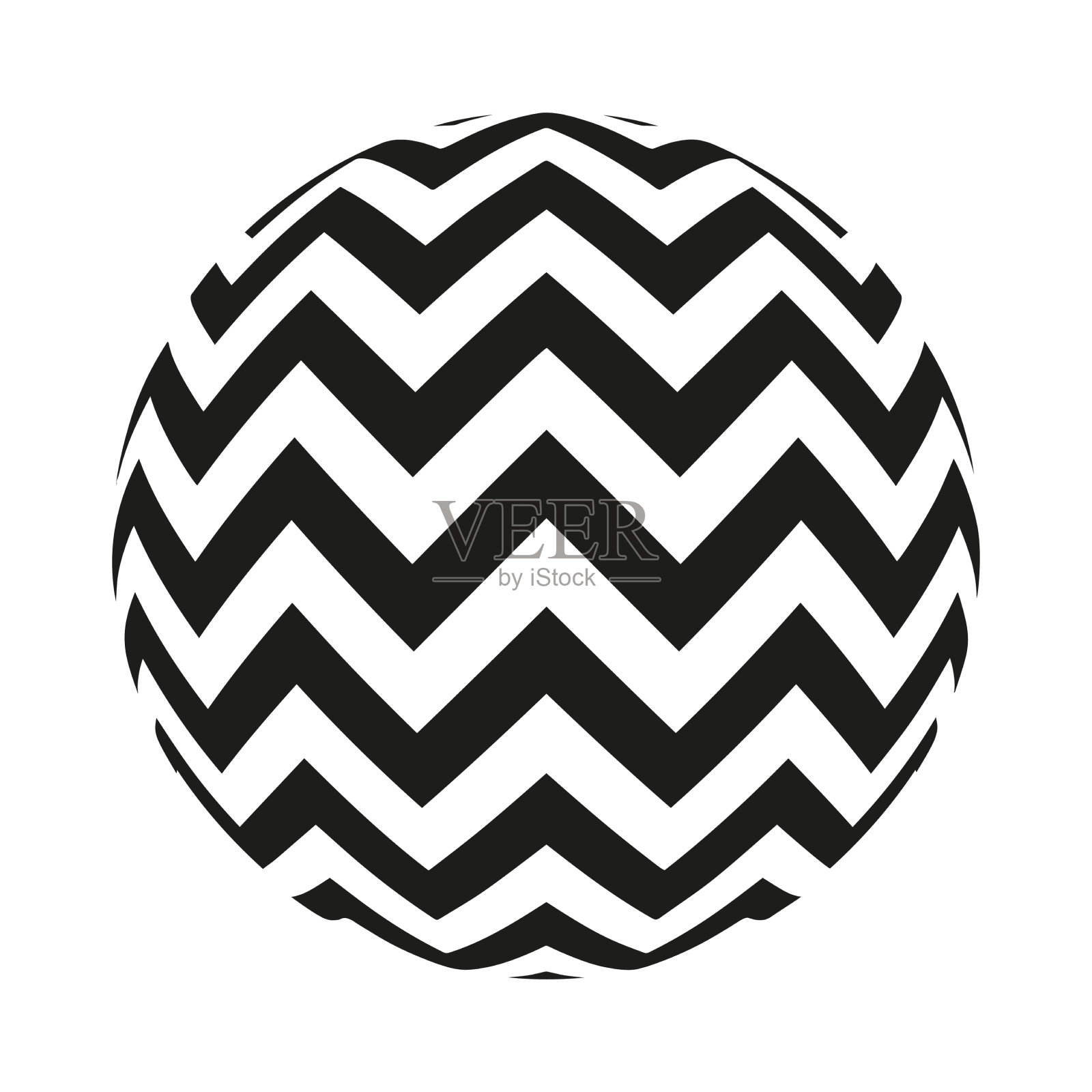 圆圈之字形设计元素之字形圆形标志插画图片素材